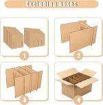 8 Sets Glass Divider Kits for Kitchen Packing Supplies for Moving Include 40 Pcs Glass Dividers 60 Pcs Foam Pouches Fits in 16 x 12 x 12 Inches Box for Kitchen Moving Shipping Packaging Supplies - Image 3